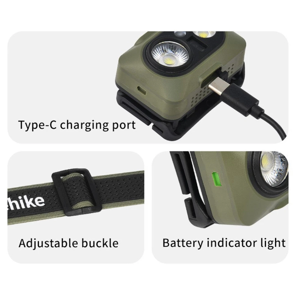 Ліхтар налобний Naturehike CNK2450ZM010 (Коричневий) Київ - фото 4