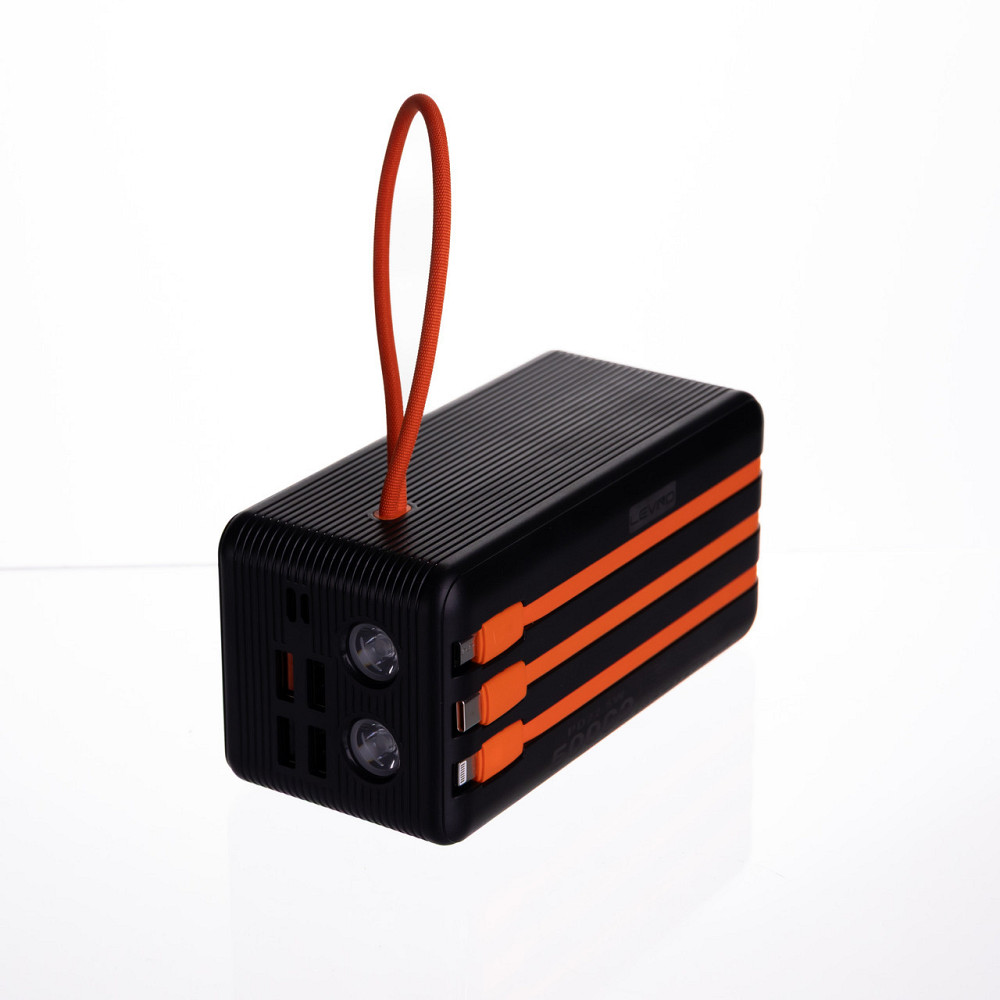 Повербанк зі швидким заряджанням та 3 шнурами 50000 mAh портативний зарядний пристрій powerbank заряджання для телефона HP-N57 Київ - фото 4