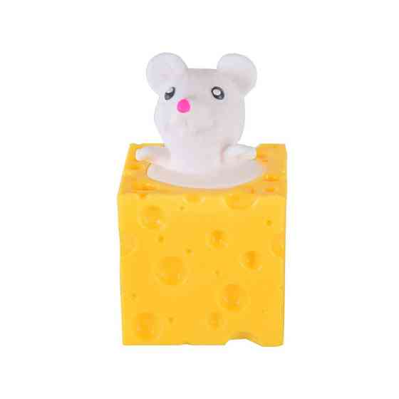 Дитяча іграшка сквіш Pop Up "Мишка у сирі" SQ-23(White) білий Вінниця