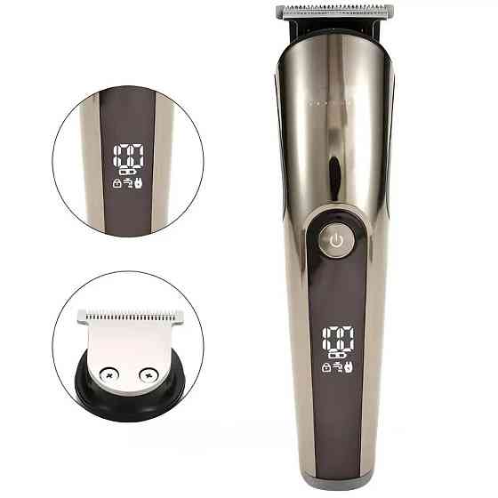 Аккумуляторная машинка для стрижки 5в1, VGR V-107 / Триммер для бороди / Набор для стрижки волос Киев