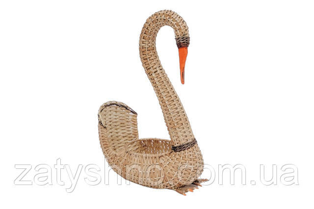 Кошик лебідь плетений на фрукти Київ - фото 1