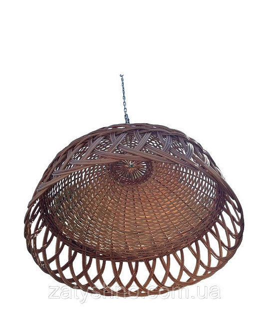 Люстра круглая из лозы 50 см Киев - изображение 1