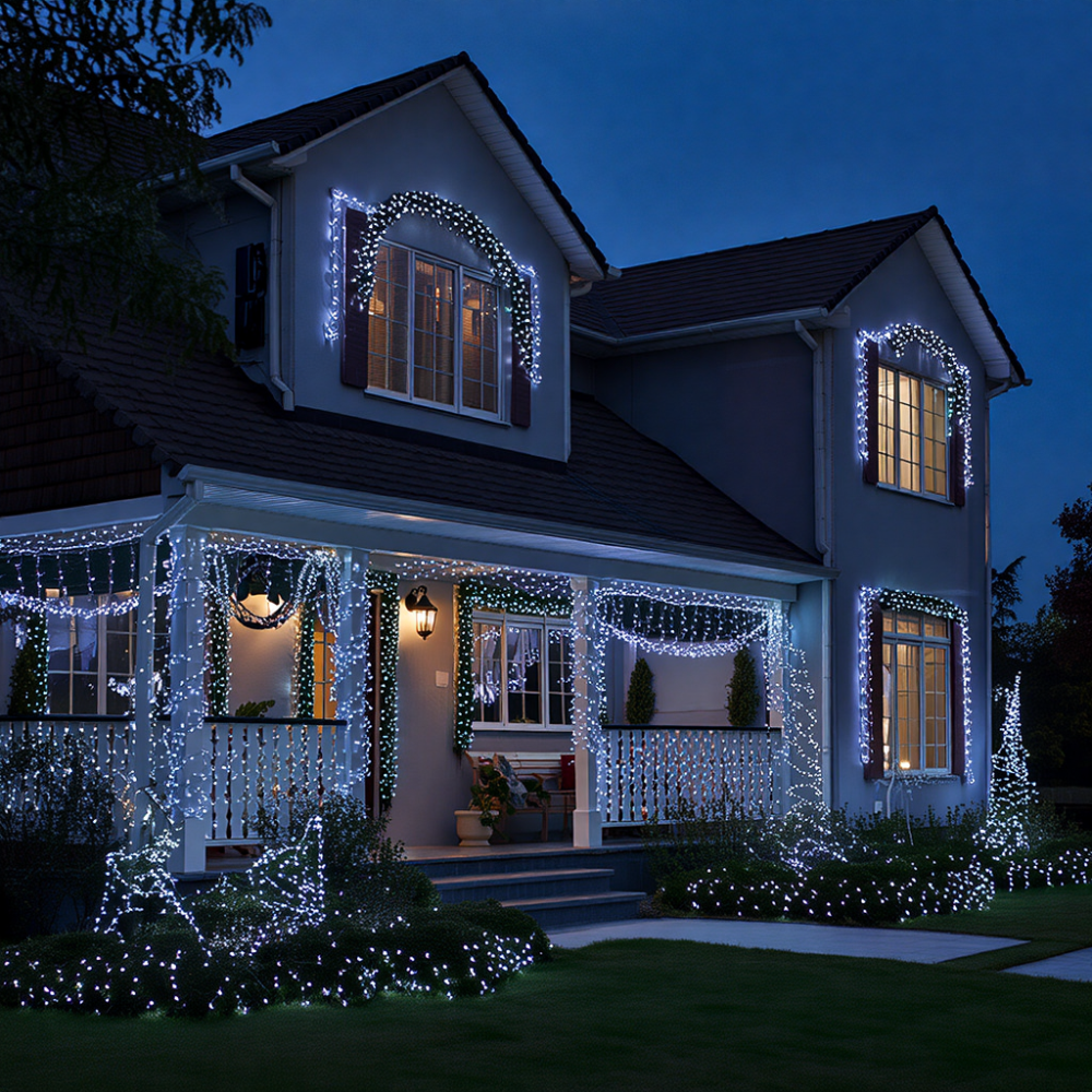 Garlando Гірлянда Різдвяна фея вулична 100 м 1000 LED білий провід Білий CF1000L100MWW Коломия - фото 7