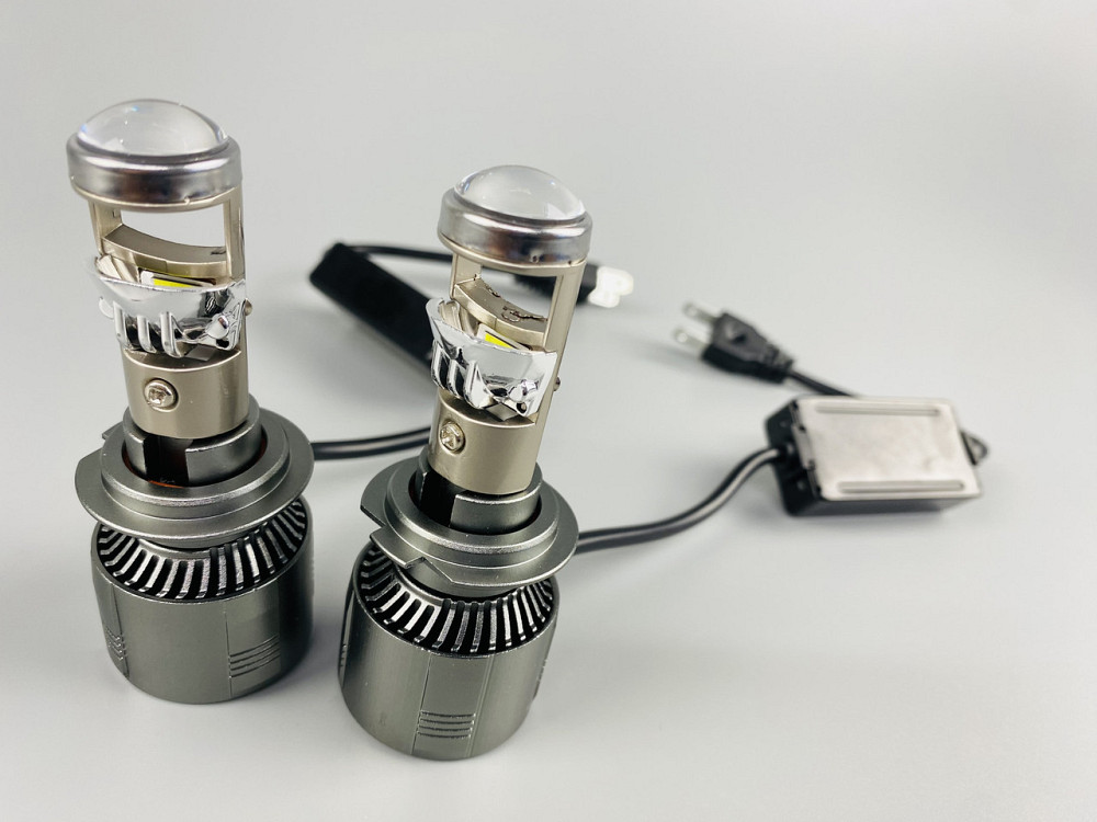 Лампа світлодіодна комплект 2 шт. 12 V 90 W set (реальних ватів) LED + лінза + цоколь H7 Мукачево - фото 2