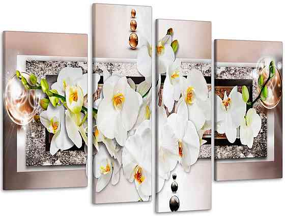 Модульна картина Абстракція Орхідея Art-158_4 Київ