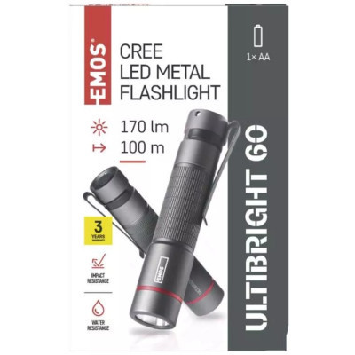 Ліхтар EMOS P3160 170Lm 1AAA Metal (P3160) Вінниця - фото 5