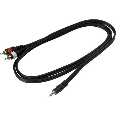 Інсертний кабель RockCable Patch Cable - 2 x RCA to TRS MiniJack (1.5m) (RCL 20902 D4) Вінниця - фото 2