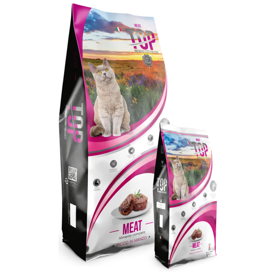 Сухой корм Top Cat Meat премиум класса с говядиной для взрослых кошек, 20 кг Винница