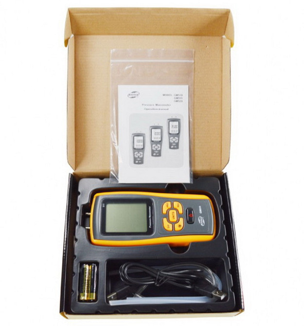 Дифференциальный микроманометр USB, ±10 кПа BENETECH GM511 Одесса - изображение 6