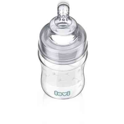 Бутылочка для кормления Lovi Diamond Glass Botanic стеклянная 150 мл Светло-синяя (74/105) Винница
