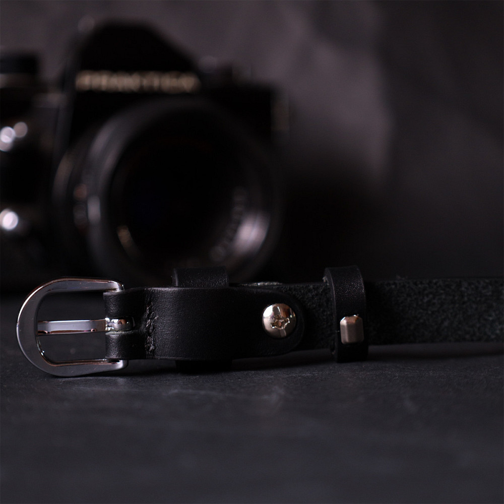 Бесподобный женский ремень из натуральной кожи GRANDE PELLE 11693 Черный Киев - изображение 2