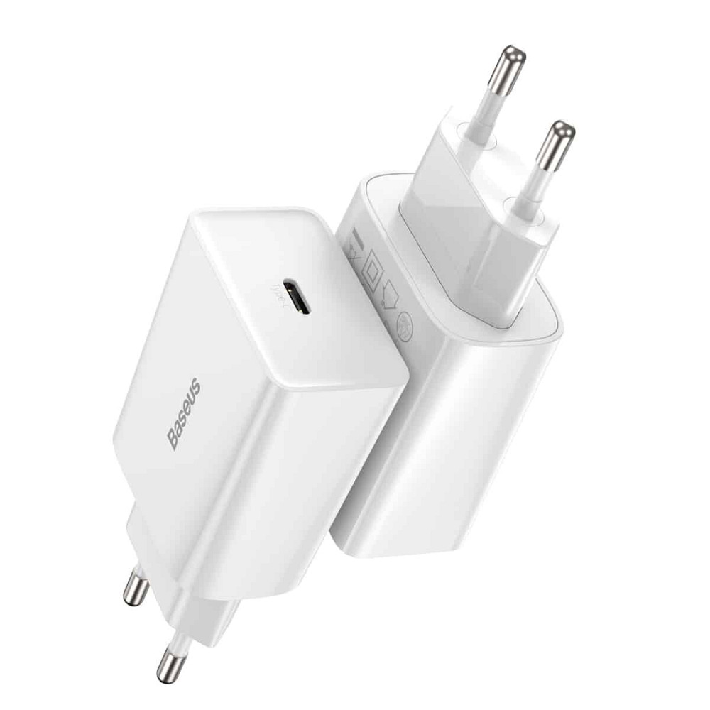 Мережевий зарядний пристрій Baseus Speed Mini Quick Charger 1C 20W EU White Київ - фото 4