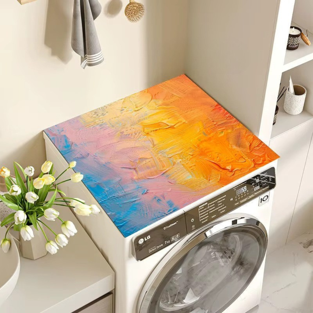 Килимок на пральну машину захисний для побутової техніки абсорбуючий, гумовий, 60х60см "сонячний захід" Кам'янець-Подільський - фото 1