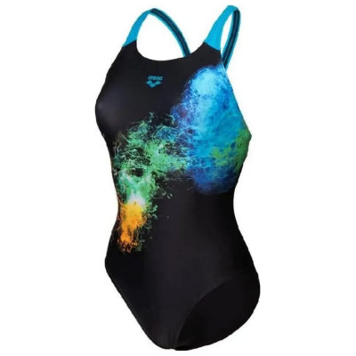 Купальник Arena Vibrant Swimsuit Swim Pro Back 008936-580 Чорний 40 (3468337504849) Вінниця - фото 7