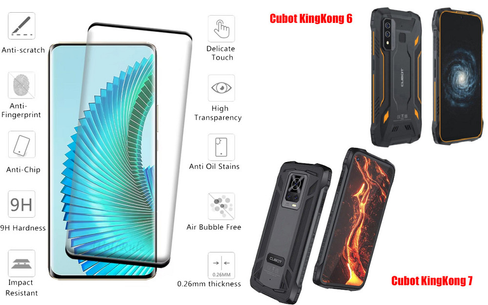 Захисне скло HyperGlass Pro для Cubot KingKong 6, KingKong 7 – максимальна чутливість та захист Київ - фото 2