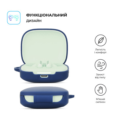 Чехол для наушников Armorstandart Hang Case для Xiaomi Redmi Buds 6 Dark Blue (ARM83391) Винница - изображение 2