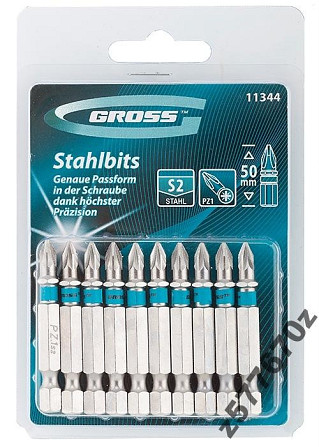 Бита РZ1х50, сталь S2 (в лоте 1 бита) GROSS Полтава - photo 1