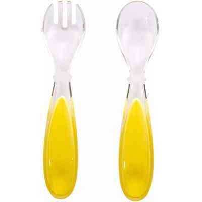 Набор детской посуды Baby Team вилка с ложкой в футляре (6115) Винница