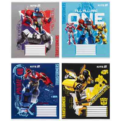 Тетрадь Kite Transformers, 12 листов, косая линия (TF25-235) Винница
