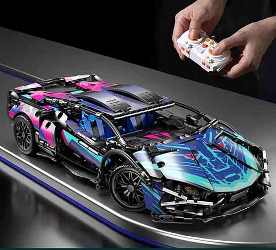 Конструктор машинки Lamborghini Cyberpunk, на радио управление, маштаб 1:14 ламба киберпанк Киев