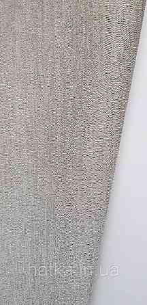 Шпалери вінілові на флізеліні гарячого тиснення DUKA Selective 1.06x10 однотонні структурні під кору дерева темно-сірі 32751-3 Київ