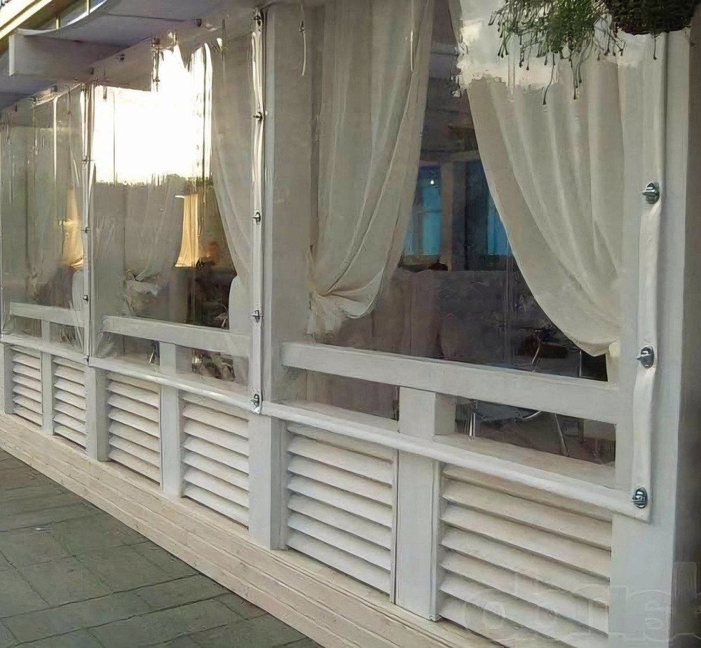 Штора вулична водонепроникна для альтанки (3 х 1.45 м) Молоко Вінниця - фото 13