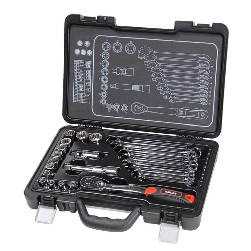 Набір насадок торцевих 1/2" + аксесуари 26 шт. CrV Taiwan ULTRA (700026z) Київ - фото 1