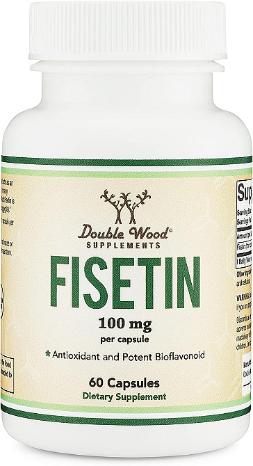 Физетин Double Wood Fisetin 100 mg, 60 capsules Луцк - изображение 1