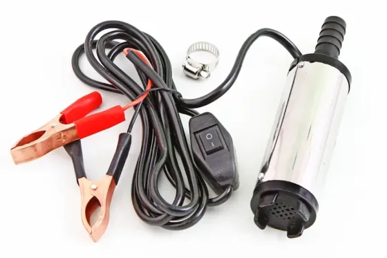 Насос для перекачки топлива 12В d14мм D38мм Silver 30 л/мин Винница