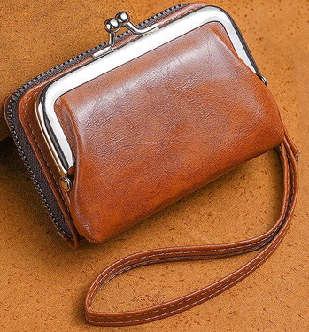 Кошелек женский коричневый из кожзаменителя Киев - изображение 1