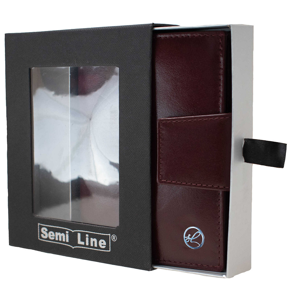 Кошелек женский кожаный Semi Line RFID Dark Red (P8261-2) Вінниця - фото 4