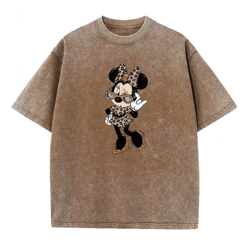 Футболка оверсайз винтаж с принтом Минни Бежевый Харьков - изображение 2