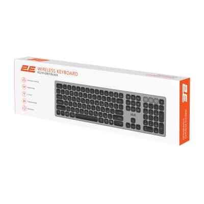 Клавиатура 2E KS270 109key Wireless UA Grey/Black (2E-KS270WBGR_UA) Винница