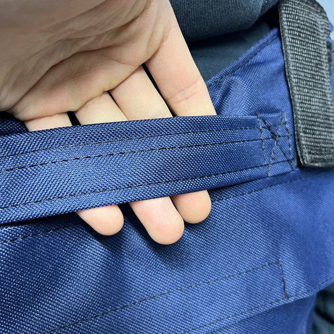 Текстильна плитоноска військова, чохол для плит з розвантаженням полегшений з регулюванням, синійMasterSem Київ - фото 4