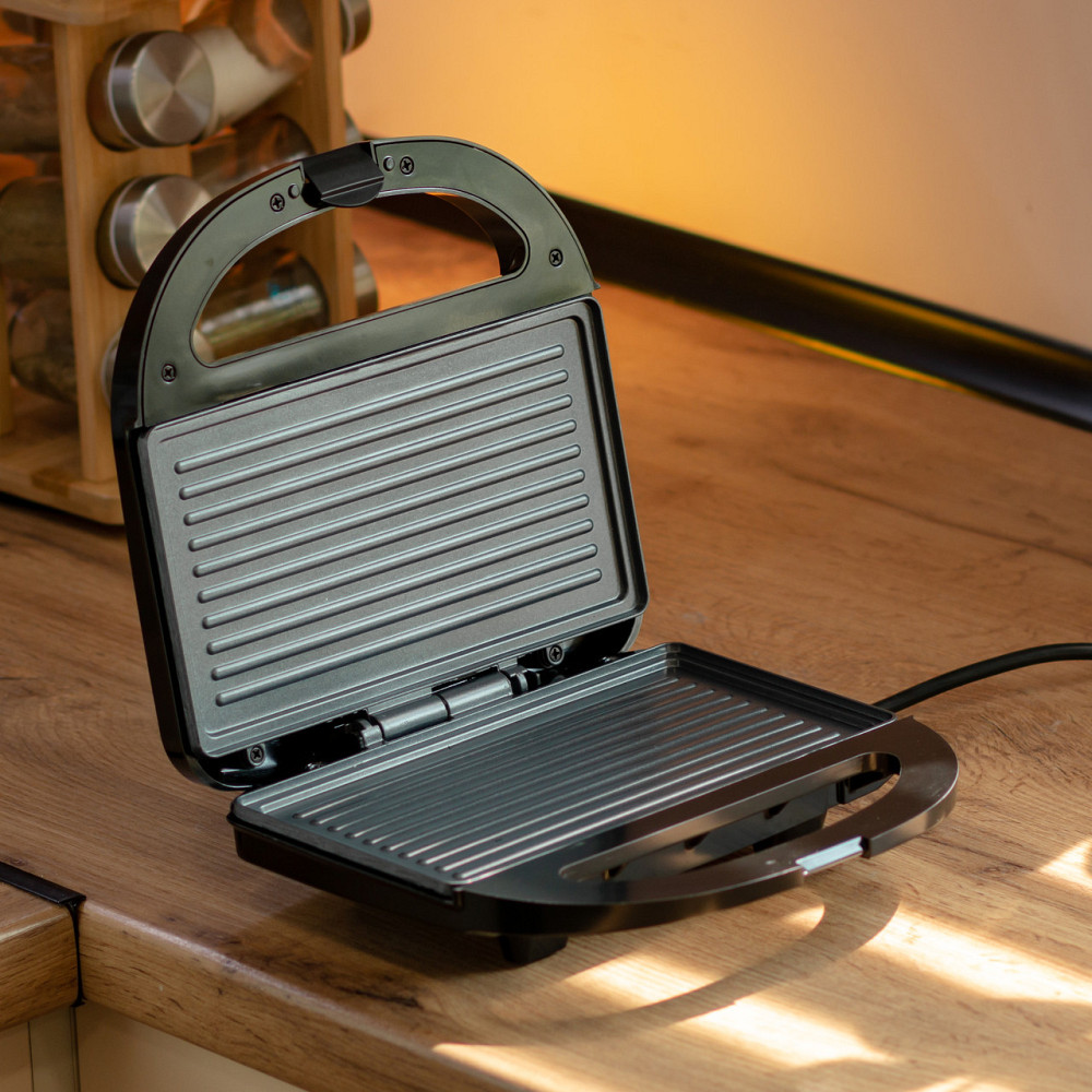 Электрогриль прижимной с антипригарным покрытием 750 Вт Sokany SK-08075 Киев - изображение 8