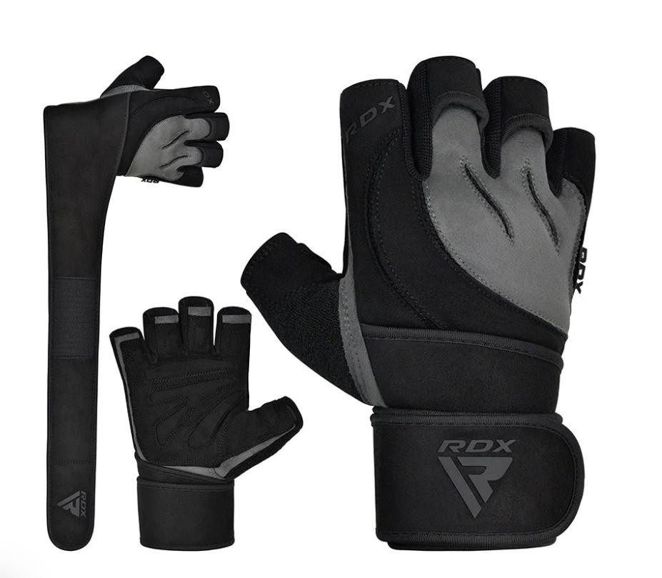 Перчатки для фитнеса RDX L4 Micro Gray/Black XL Киев - изображение 2