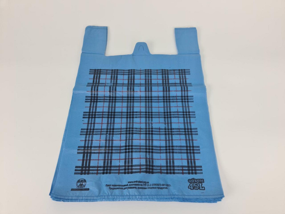 Пакет 40х60 "Карта" Синя (50 шт.) Харків - фото 3
