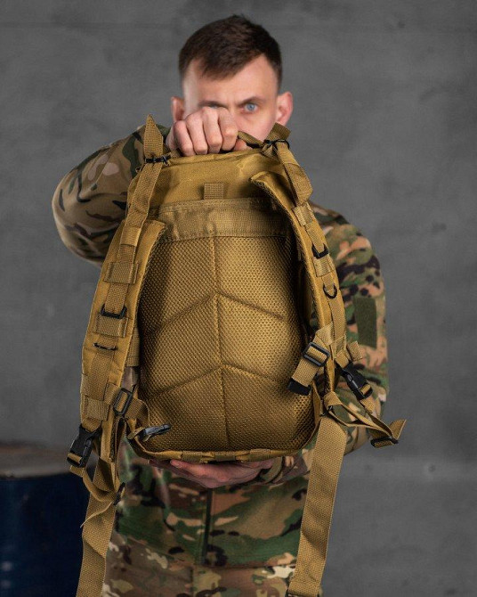 Штурмовий тактичний рюкзак 25 л indestructible кайот РГ6262 Одеса - фото 6