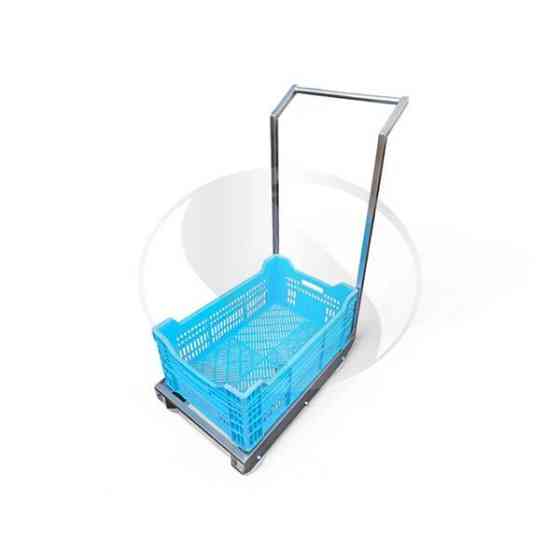 Візок для євро ящиків з ручкою Київ