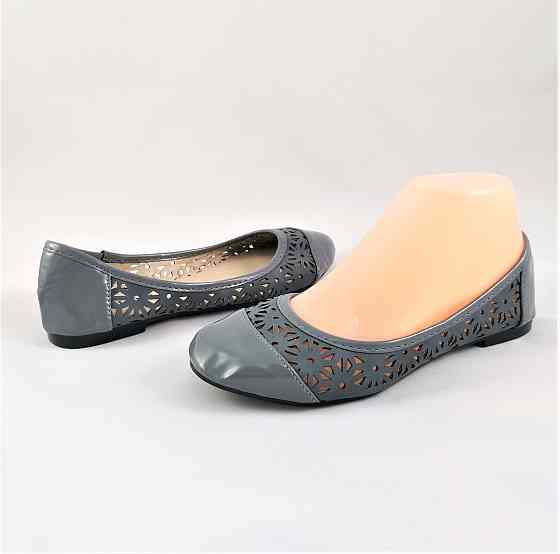 .Жінні Літні Балетки Сірі Мокасини Туфлі (розміри: 37,38) — 06-3 Дніпро