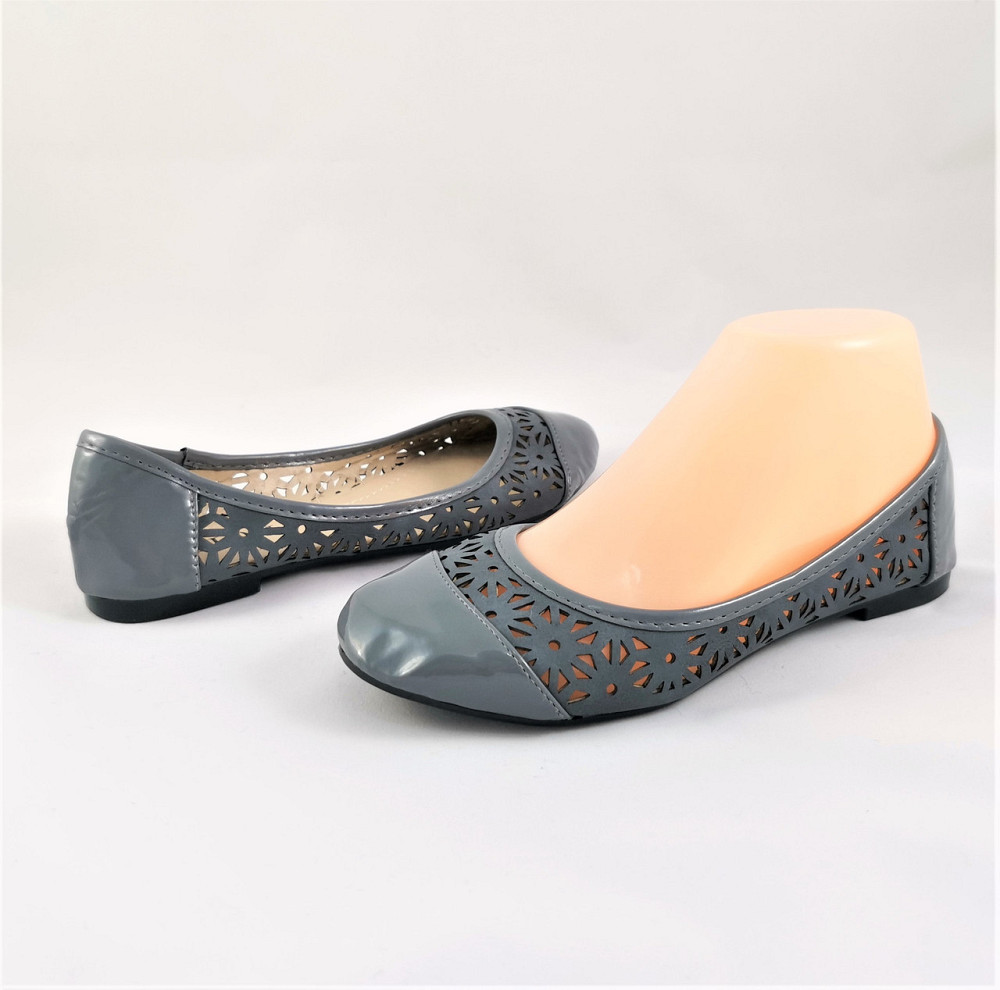 .Жінні Літні Балетки Сірі Мокасини Туфлі (розміри: 37,38) — 06-3 Дніпро - фото 2