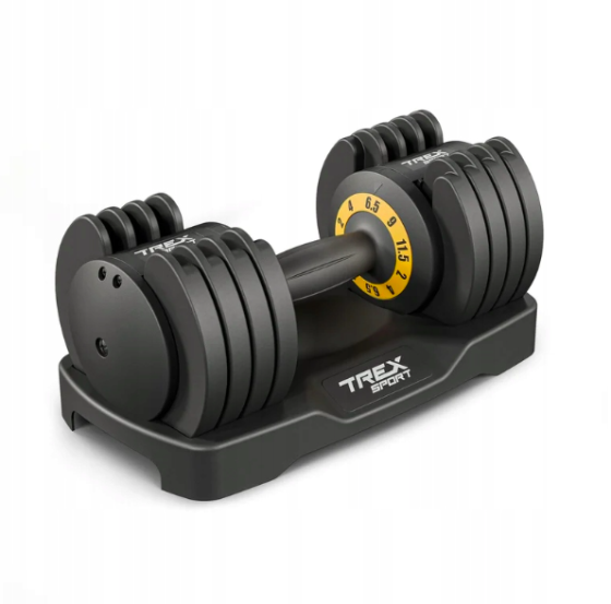 Гантель розбірна регульована Trex Sport 2-11,5кг чорний Киев