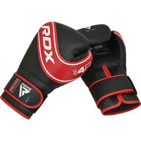 Боксерські рукавиці RDX 4B Robo Kids Red/Black 6 унцій (капа в комплекті) Кам'янське