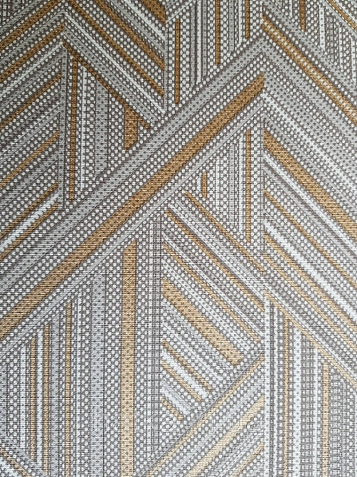 Ообои виниловые на флизелине Decoprint Moments MO22841 геометрия полосы точки фигуры серые белые золотые Киев - изображение 3