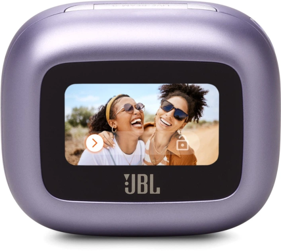 Навушники JBL Live Beam 3 Purple Bluetooth з сенсорним дисплеєм кейсу, ANC, Hi-Fi звук, до 24 год, бездротова зарядка Київ