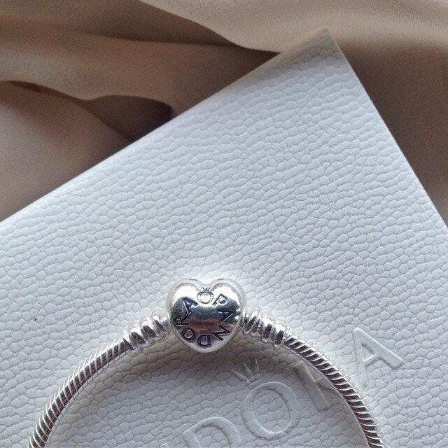 Срібний браслет для намистин Пандора"Серце"  590719 MasterSem Київ - фото 2