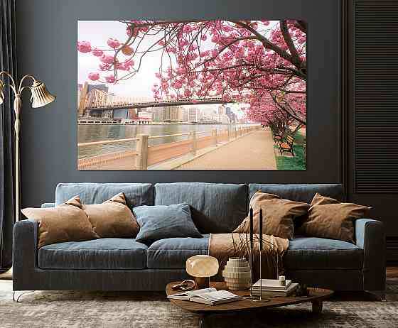 Картина полотно у вітальню / спальню   Сакура  MLP_363 ( 60х30см ) 80x120 см Київ