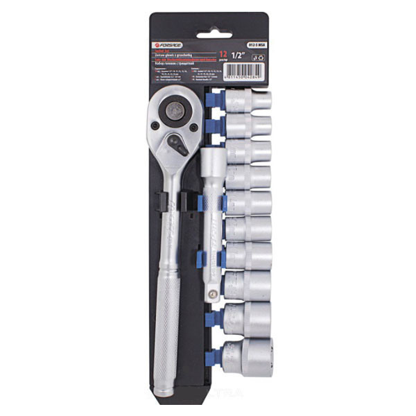 Набір головок з тріскачкою 12 предметів 1/2" Forsage F-012-5 MSA Одеса - фото 1