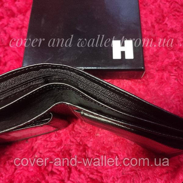 Классический мужской кожаный кошелек черного цвета Marco Coverna Киев - изображение 9
