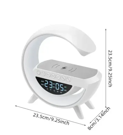 Настольная диодная лампа G-Smart BT-3401, RGB подсветка, Bluetooth, будильник, FM радио, беспроводна Киев